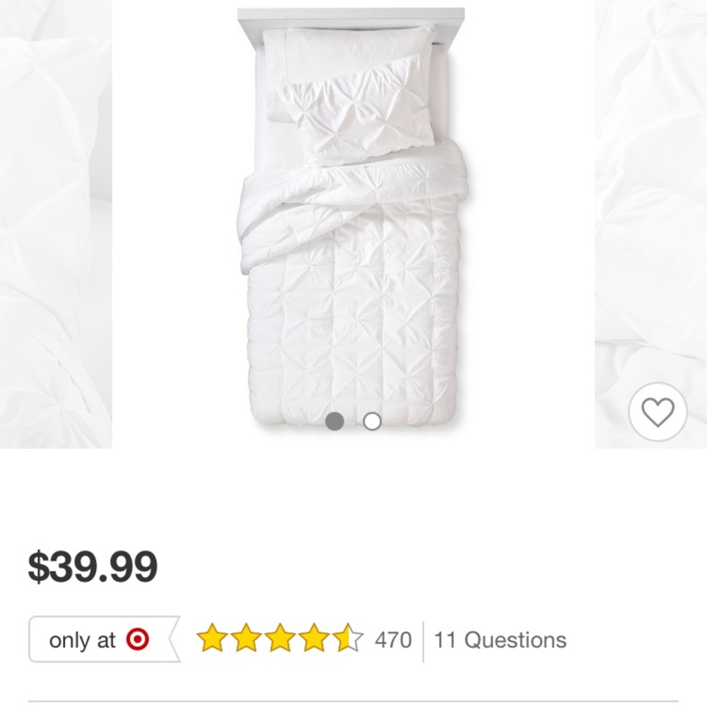 Queen size comforter with 2 shams